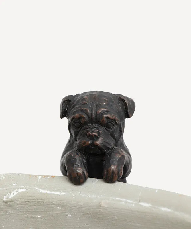 Hanging French Bulldog Dark Brown