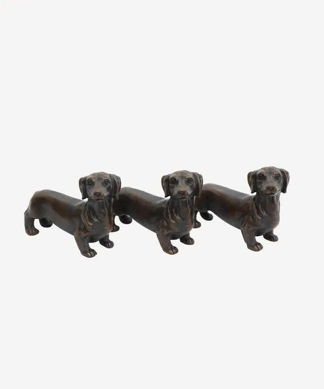 Dashund Pot Stand 3 Set