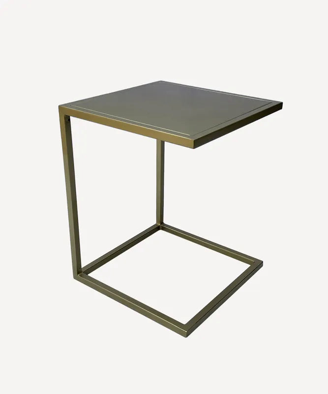 Square Couch Side Table Gold