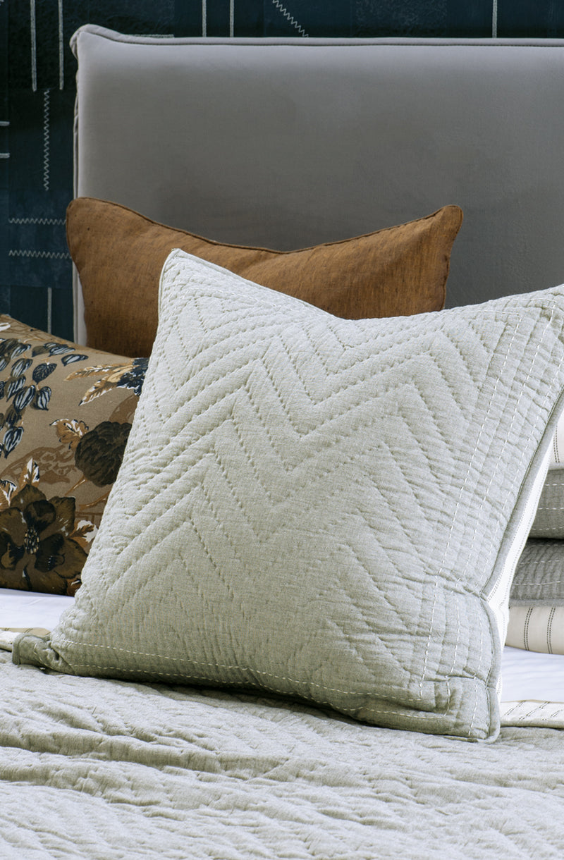 Ganuchi Grey Eurosham Pair