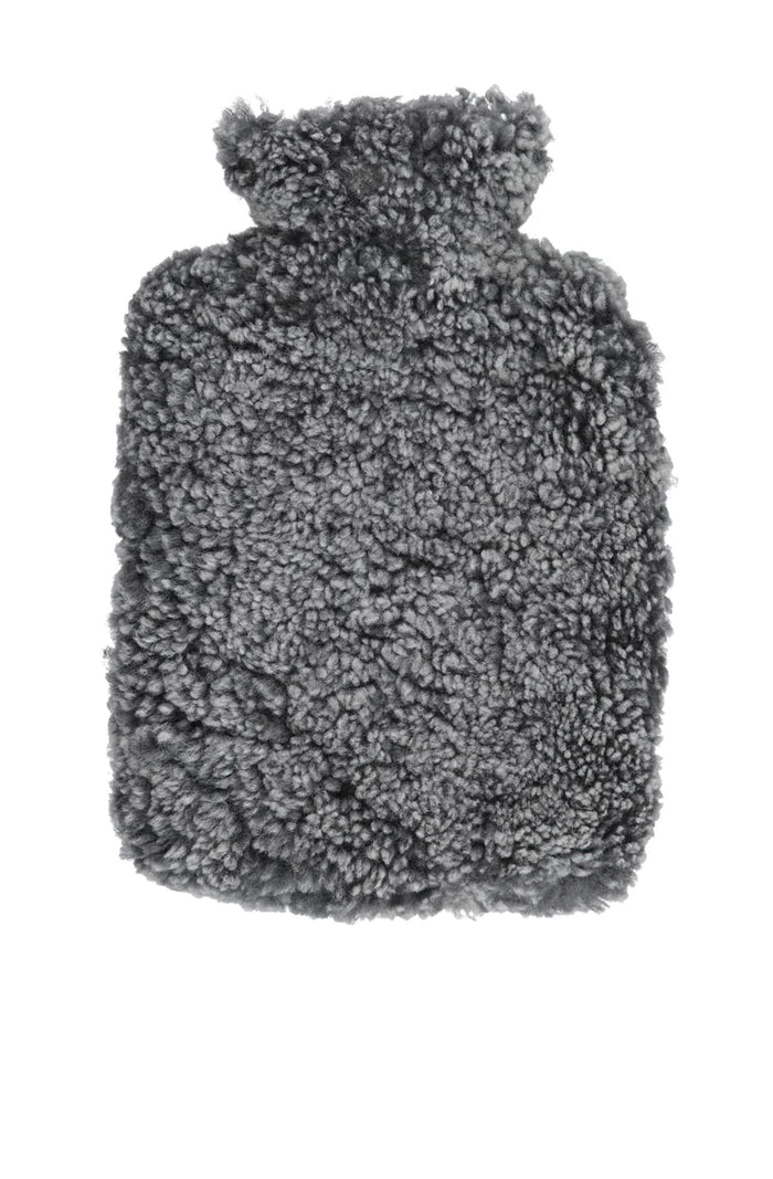 NZ Short Wool Hot Water Bottle - Graphite