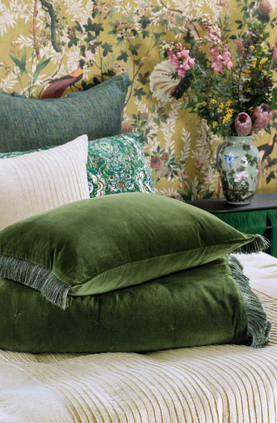 Tramonto Green Comforter